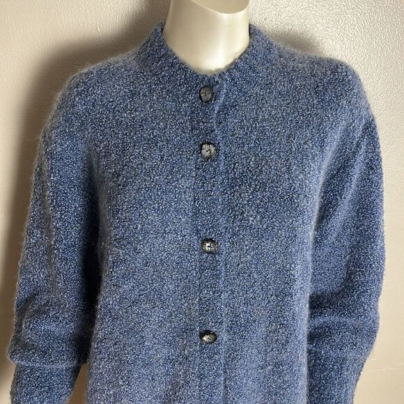 Merino extra fine wool and mohair HIGH COUNTRY Button down sweater medium - Picture 2 of 11